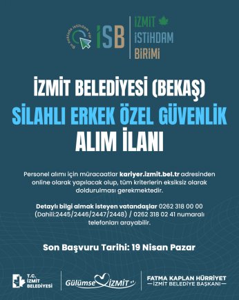 Silahlı özel güvenlik personeli alımı yapacak