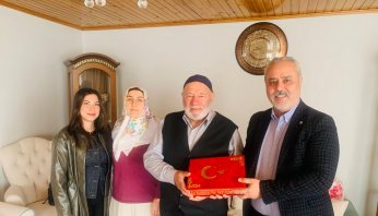 Gazilere vefa ziyaretlerini sürdürüyor