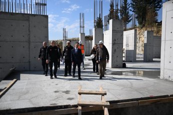 AFAD şantiyesinde yerinde inceleme