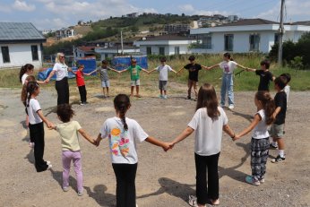Çocuklar doyasıya eğlendi