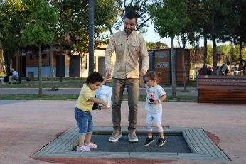 Bu parkın her köşesinde hayat var