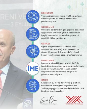 Kocaeli’ye Mesleki Eğitim Müjdesi