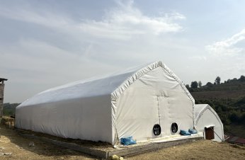 Kırsal kalkınmaya mantar üretim çadırı desteği
