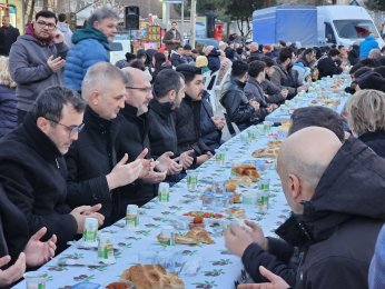 1200 Kişilik İftar Sofrası Kuruldu