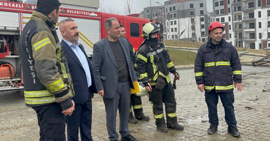 Başkan Turhan Olay Yerinde