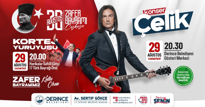 Çelik Konseriyle Taçlanacak