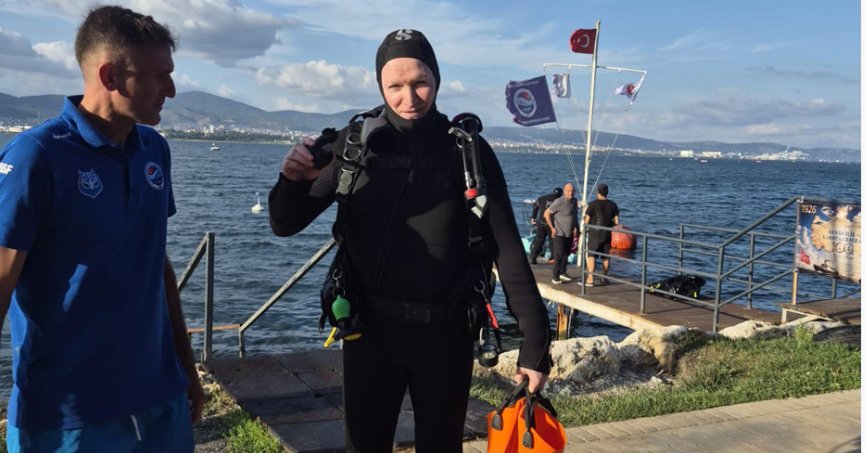 ‘Doğal Batık Müze’ için ilk dalış