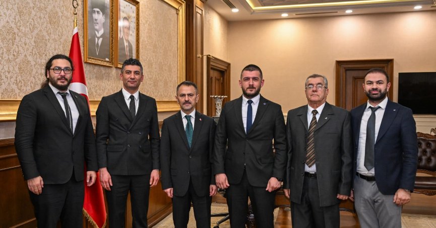  Özkan ve Yeni Yönetiminden Vali Aktaş'a Ziyaret