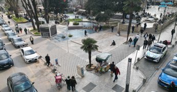 Estetik kaldırım düzenlemesi