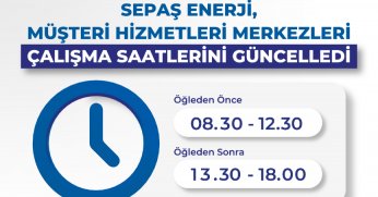 Çalışma saatlerini güncelledi