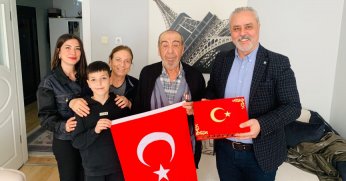 Gazilere vefa ziyaretlerini sürdürüyor