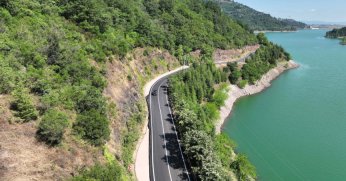 Yuvacık Barajı yolu yenilendi