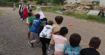 Çocuklar doyasıya eğlendi