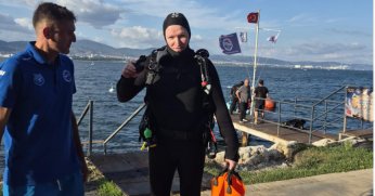 ‘Doğal Batık Müze’ için ilk dalış