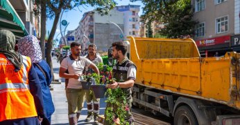 Balkonlar çiçek açıyor, komşuluk güzelleşiyor