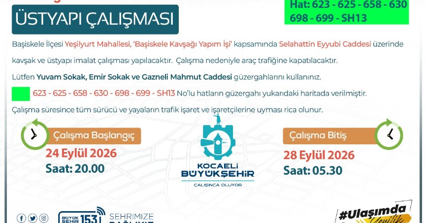4 gün trafiğe kapalı